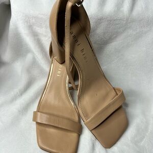 Gianni Bini Beige Block Heel Sandals